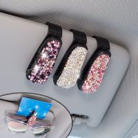 【CW】 Car Sunglasses Eyeglasses Glasses Card Ticket Holder for Accessories Interior Accessorie