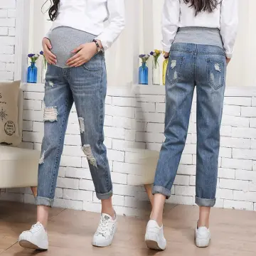 Maternity Jeans Pregnant Women Denim Pants Nursing Trousers High Waisted  Pants Plus Size S-5XL | Wish | Denim pants women, Plus size, High waisted  trousers