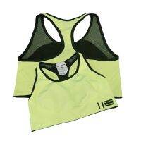 [COD] Export sports bra vest Pu style double-sided underwear yoga health running shockproof