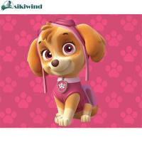 PAW Patrol Skye งานปักครอสติชเต็มรูปแบบ11CT ด้ายฝ้าย DIY ชุดอุปกรณ์งานปักพิมพ์ลาย