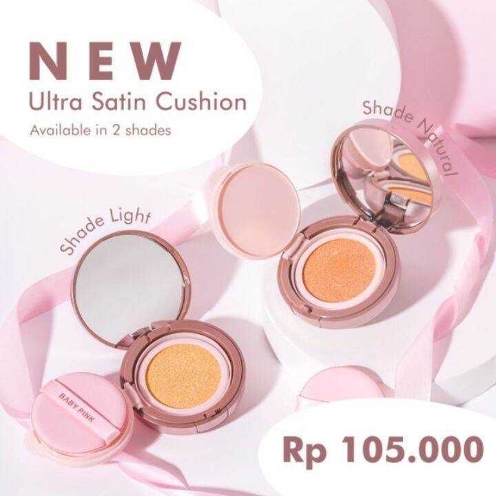 Baby Pink Skincare Ultra Satin Cushion Light & Natural / Bedak Wajah