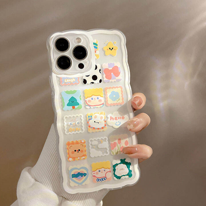 รูปการ์ตูนเคสโทรศัพท์เก็บของขนาดใหญ่ป้องกันการตกกระแทกฝาครอบโทรศัพท์เพื่อการป้องกัน-tpu-สำหรับ-iphone-13-13pro-13pro-ทนต่อการสึกหรอเคสโทรศัพท์สูงสุด