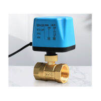 【Hot】วาล์ว มอเตอร์วาล์ว บอลวาล์ว 2 สาย เปิดได้ไม่ต้องอาศัยแรงดันนำ้ ทองเหลือง Ball Valve ปกติปิด (NC) จ่ายไฟเปิด หยุดจ่ายไฟ