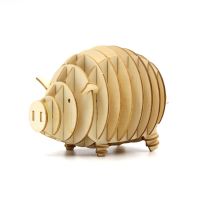 &amp;gt;&amp;gt;พร้อมส่ง&amp;lt;&amp;lt;จิ๊กซอว์ไม้ [JIGZLE Wooden Puzzle] Piggy Coinbank กระปุกออมสิน