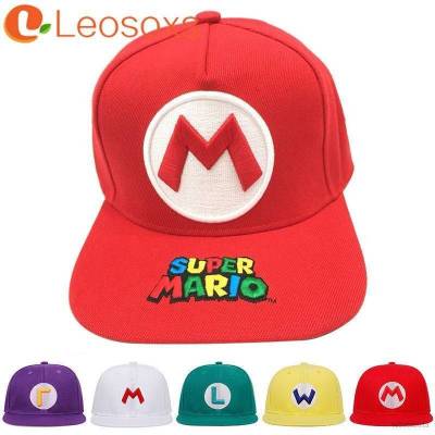 หมวกเบสบอล กันแดด ลาย Super Mario Luigi แฟชั่น เท่ ใส่เดินชายหาด กลางแจ้ง สำหรับเด็ก ทุกเพศ