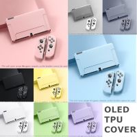 【คุณภาพสูง】Tpu เคสฝาครอบป้องกันที่มีสีสันสําหรับ Nintendo Switch Oled