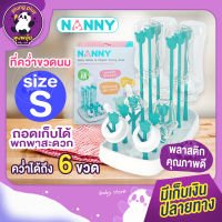 ที่คว่ำขวดนมและอุปกรณ์ Nanny ประกอบง่าย ใช้งานสะดวก ขนาดกะทัดรัด ประหยัดพื้นที่ พลาสติกคุณภาพดี Size S / M