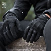 hotx【DT】 Motorcycle Gloves for Men Motorcyclist Man Separated Padde Gel MTB Cycling Motorbike Accessories