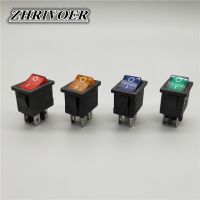 KCD1 4Pin LED Light Boat Car Rocker Switch 6A/10A 250V/125V AC Red Yellow Green Blue 220V Power Points  Switches Savers