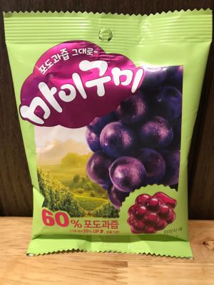 กัมมี่รสองุ่น orion my gummy  grape 오리온 마이구미 포도 66g เยลลี่เกาหลี
