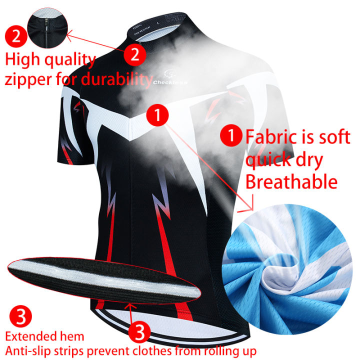 เสื้อผ้าสำหรับปั่นจักรยานทัวร์เดอร์ฝรั่งเศส-เสื้อคอกลมเสื้อแขนสั้นระบายอากาศเสื้อป้องกันแสงแดดจักรยานเสือหมอบ2021