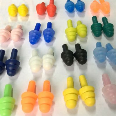 【JH】 10 Pairs Silicone Ear Plugs Sound Insulation Protector Anti Noise Snore Sleeping Earplugs Reduction