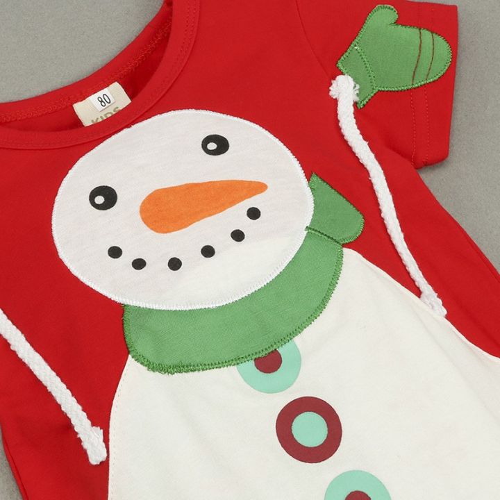 orangemom-christmas-short-sleeve-baby-rompers-cartoon-snowman-cute-newborn-clothing-cotton-red-kids-fashion-jumpsuit-with-hat