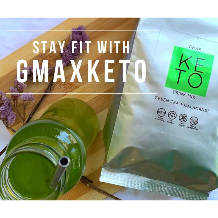 Gmax Keto Drink Mix Green Tea + Calamansi 1Kilo Pack (Up to 50