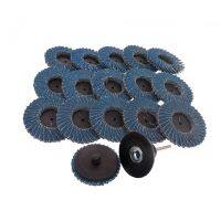 11pcs Flap Disc 2 50mm Sanding Disk for Roll Lock 40 Grit Abrasive Tools Fits Polishing Metal Iron Rust Removal