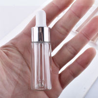 50pcslot Clear Glass Dropper Bottle Aromatherapy Liquid Metal Cap Serumessential Basic Massage Oil tte Refillable Bottle