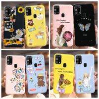 เคส M31สำหรับ Samsung Galaxy SM-M315F เคสโทรศัพท์ครอบ TPU นุ่มทาสีการ์ตูนหมีน่ารักสำหรับ Samsung M31s M 31 Galaxy M31s Shell