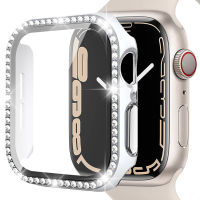 เคส Miimall นาฬิกาใช้ร่วมกับ Apple รุ่น8 Apple Watch 7 41มม. 45มม. แข็งแรงทนทานเพชรวิบวับเปลือกเคสกันกระแทกสำหรับนาฬิกา7 45มม. 41มม. สำหรับ Apple Watch 8/7 41มม. 45มม.