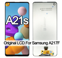 จอ LCD สำหรับ Samsung Galaxy A21s แท้6.5 "A217 A217F แอลซีดีหน้าจอสัมผัส Digitizer สำหรับซัมซุง A21s SM-A217F/DS อะไหล่จอแสดงผล