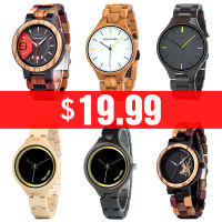 BOBO BIRD Wooden Mens Watch Fasion Women Quartz Wristwatch Luxury Couple Watch Ladies Unique Clock reloj hombre Great Gift Box