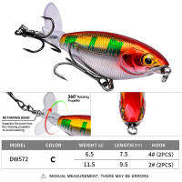 กลางแจ้ง Lizard Whopper Plopper เหยื่อล่อปลา6G/11G เหยื่อลอย Bionic เสียงรบกวน Hard เหยื่อล่อสำหรับน้ำจืดน้ำเค็ม