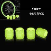 4/8/16PC Universal Luminous Tire Valve Cap Car Wheel Hub Glowing Dust proof Decorative Tyre Rim Stem Covers For Motorcycle Bike