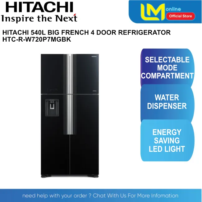 HITACHI REFRIGERATOR Big French 4 Door RW720P7M Lazada
