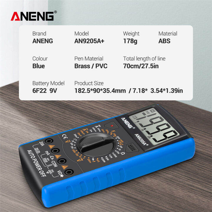 aneng-an9205a-จอแสดงผล-lcd-1999-นับดิจิตอลมัลติมิเตอร์แบบพกพาโวลต์มิเตอร์-180x90x35mm