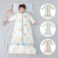 Baby Organic Sleeping Bag Detachable Sleeve Wearable Blanket Warm Toddler Sleepsack Bedding Anti-kick Quilt 0-12 Years Old