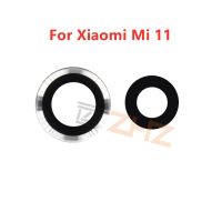 สำหรับ Xiaomi Mi 11เลนส์กระจกกล้องถ่ายรูปกล้องด้านหลังเลนส์กระจกกล้องถ่ายรูปการเปลี่ยนอะไหล่ซ่อมด้วยกาว