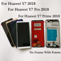 Black/White 5.99 inch For Huawei Y7 Prime 2018 / Y7 2018 / Y7 Pro 2018 LCD Display Touch Screen Digitizer Assembly Frame