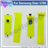 huahuxs สายนาฬิกาข้อมือฝาหลังสำหรับ Samsung เกียร์ V700อะไหล่เปลี่ยนนาฬิกา Sm-V700ตัวเรือนด้านหลังสร้อยข้อมือสายนาฬิกา