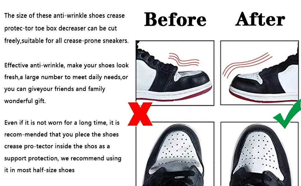 Pairs Anti Crease Washable Protector Bending Crack For Casual Sneaker Anti  Wrinkle Shoe Toe Caps Support Stretcher Expander Shoe Care Kit AliExpress |  Pairs Men Shoes Crease Protector Against Shoe Creases, For