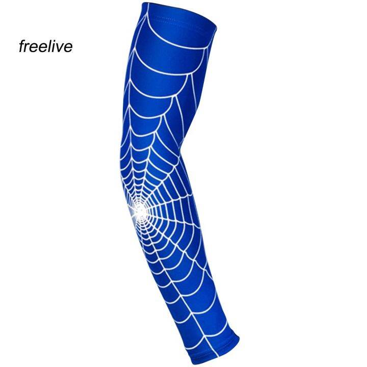 flespider-web-pattern-arm-guard-tennis-badminton-sports-elbow-arm-sleeve-pad-ce