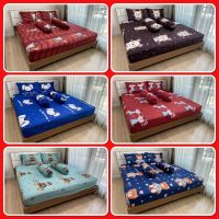 BedCover ผ้าปูที่นอน ราคาประหยัด (สุ่มแบบ) ✳️มี3.5ฟุต/5ฟุต/6ฟุต รหัส113.