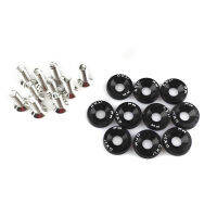 20pcs Aluminum Washer Engine Practical Car Use Mini Splasher Concave Durable Fasteners Modification Screw Set Stainless Steel