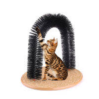 NEW Comfortable Arch Cats Massager Round For Cat Itching Grooming Supplies Fleece Base Kitten Toy Scratching Device Brush