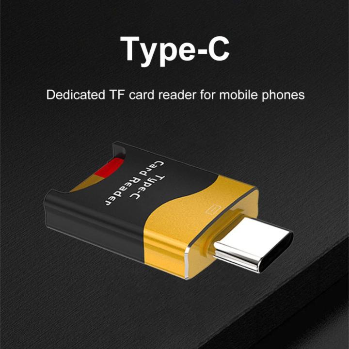 อะแดปเตอร์โทรศัพท์มือถือ-type-c-อลูมิเนียมอัลลอยด์มินิมือถือ-otg-เครื่องอ่านการ์ดช่องเสียบบัตรที่ซ่อนอยู่ปลั๊กแอนด์เพลย์แฟลชไดร์ฟน้ำหนักเบาสำหรับ-ipad-macbook-huawei