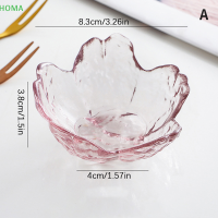 ?【Lowest price】HOMA จานแก้วขนาดเล็กสไตล์ญี่ปุ่นสีทอง Inlay แก้วซอสชามมินิจานปรุงรส