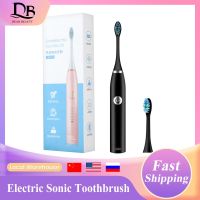 ZZOOI Sonic Toothbrush Electric Tooth Brush Head Ultrasonic Teeth Cleaning Electronic Dental Brush Soft Travel Toothbrush Oral Care