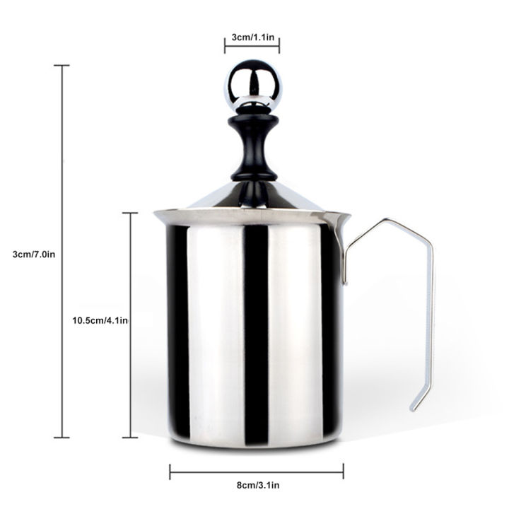 แก้วกาแฟ-304-500ml-ถ้วยตีฟองนม-ที่ตีฟองนม-ถ้วยปั๊มฟองนม-เครื่องทำฟองนม-เครื่องชงกาแฟ-milk-creamer-foamer-stainless
