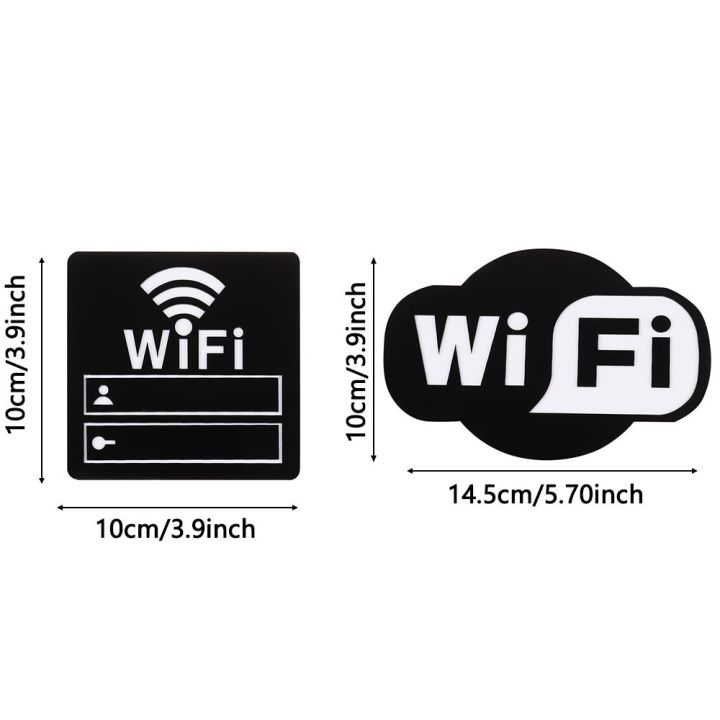 senate70te8ป้ายสถานที่สาธารณะแบบเขียนซ้ำได้สติ๊กเกอร์ติดผนังลายมือบัญชีพื้นผิวกระจกป้ายสัญญาณ-wifi-3มิติ