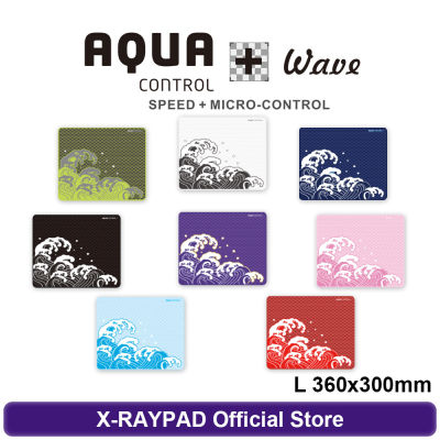 X-raypad Aqua Control PLUS Gaming Mouse Pads-WAVE Series - L size 360x300x4mm Cartridge and 826