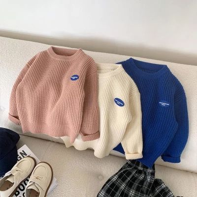 Baby Clothes New Born Autumn Winter Sweater Chunky Pin Pullover Retro Fashion Knitted Undergarment Boys