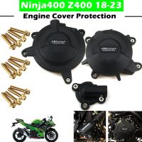 เคสป้องกันฝาปิดเครื่องยนต์รถจักรยานยนต์,เคส GB สำหรับแข่งรถสำหรับ KAWASAKI Z400 Ninja400ป้องกันที่ครอบเครื่องยนต์2018-2023