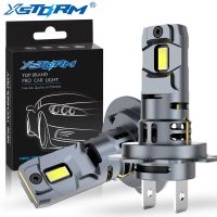 XSTORM หลอดไฟไฟหน้ารถมอเตอร์ไซค์แบบ LED H7ไร้สายขนาดเล็ก60W 20000LM 6500K CSP สำหรับ Lampu Depan Mobil H7หลอดไฟไดโอดรถยนต์เทอร์โบ Led 12V