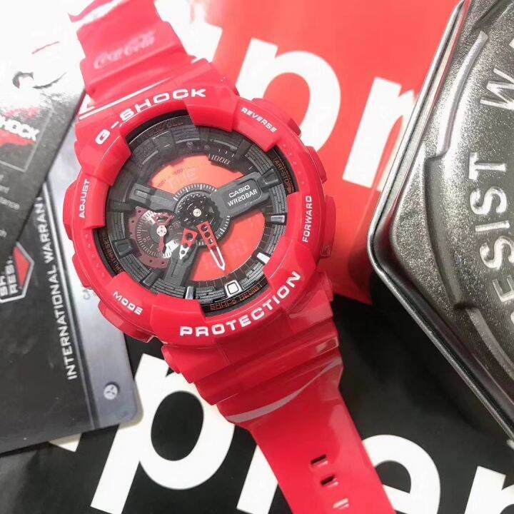 พร้อมส่ง-นาฬิกาข้อมือผู้ชาย-digital-g-shock-x-coca-cola-รุ่น-ga-110coca19-4prc-นาฬิกา-นาฬิกาข้อมือ-นาฬิกากันน้ำ-สายเรซิน