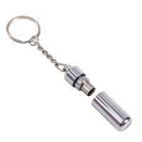 ┅ 1pcs Cigar Punch Cigar Drill Stainless Steel Portable Cigar Scissors Tool Accessories Portable With Keychain