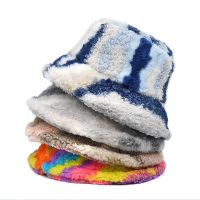 HOT★Fashion Faux Fur Bucket Hat For Girl Furry Fur Cap Luxury Fluffy Fisherman Hat 2023