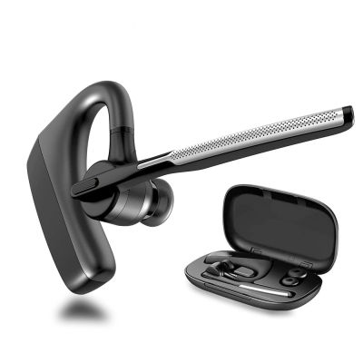 Newest K18 Bluetooth Headset 5.0 Handsfree Earpiece CVC8 Noise Reduction Wireless Earphones With Dual HD Mic For iPhone Android